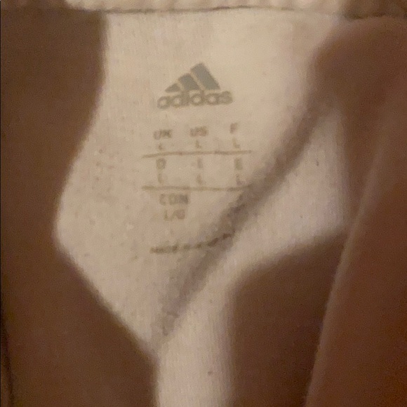 White and black adidas tee. - Picture 3 of 3